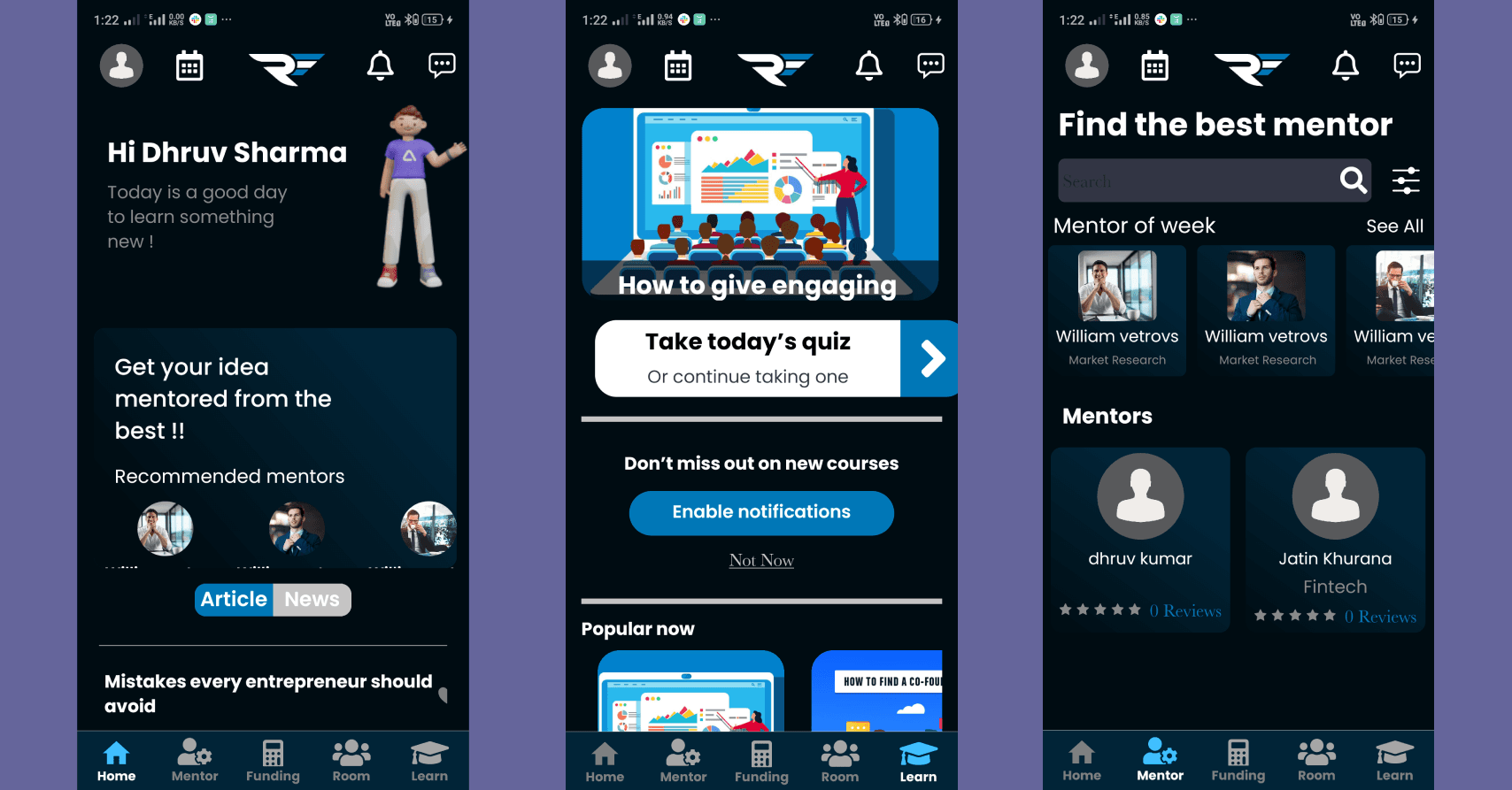 Mentors Guidance App